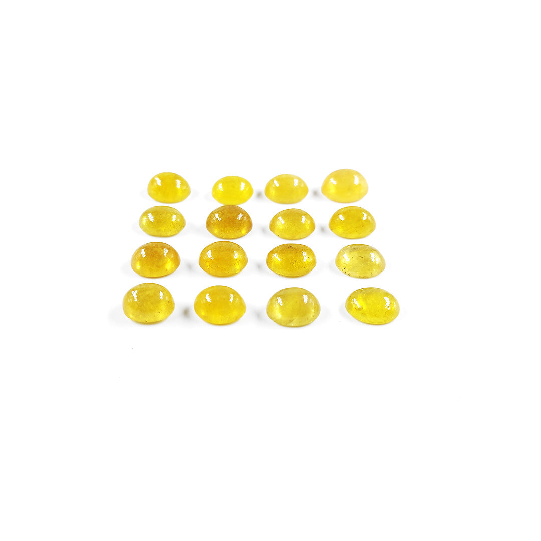 Natural Bangkok Yellow Sapphire Calibrated  Ovals | 7x5mm & 8x6mm