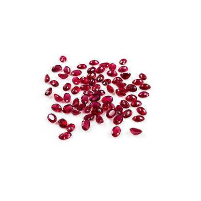 Natural Bangkok Ruby Calibrated Ovals | 3x5mm & 4x6mm