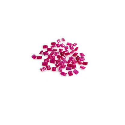 Natural Mozambique Untreated Ruby Calibrated Octagons | 3x4mm & 4x5mm