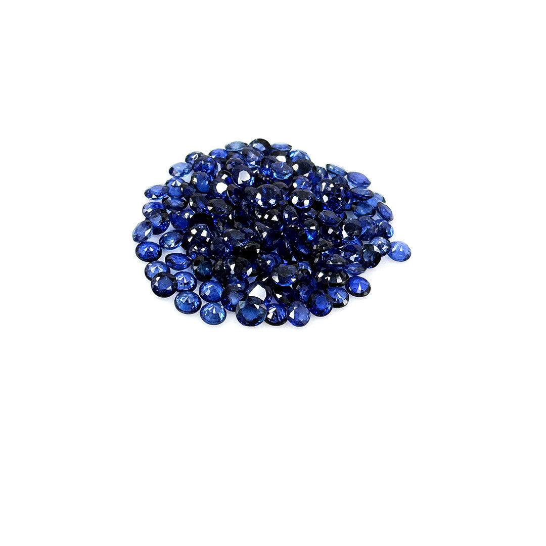 Natural Bangkok Blue Sapphire Calibrated Rounds | 3mm & 4mm