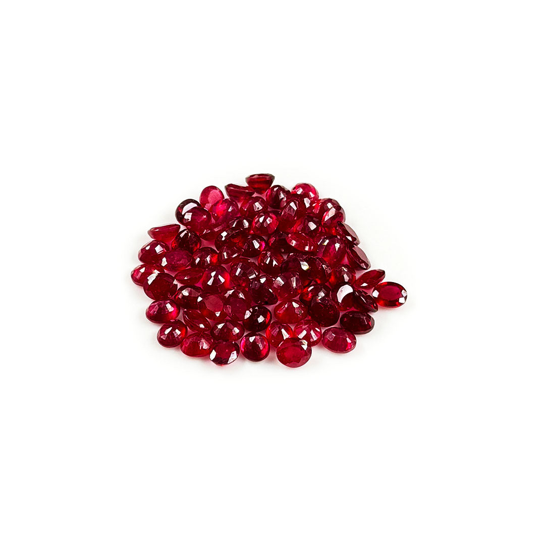 Natural Bangkok Ruby Calibrated Ovals | 7x8mm & 8x9mm