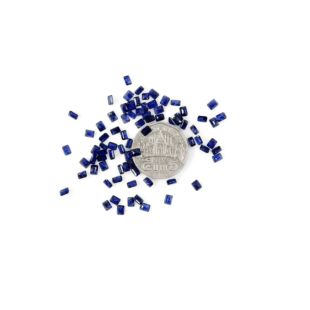 Natural  Bangkok Blue Sapphire Calibrated Octagons | 3x4mm & 4x5mm