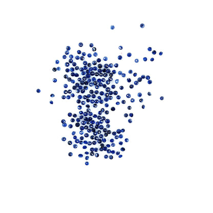 Natural  Bangkok Blue Sapphire Calibrated Rounds, 2mm