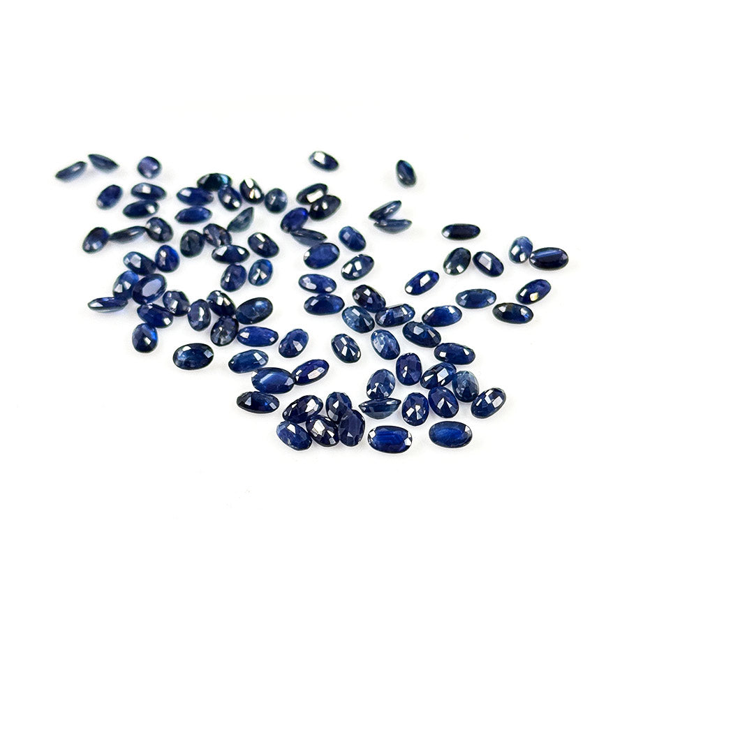 Natural  Bangkok Untreated Blue Sapphire Calibrated Ovals | 3x5mm & 6x4mm