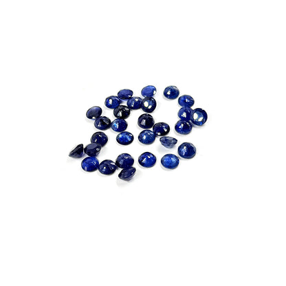 Natural  Bangkok Blue Sapphire Calibrated Rounds | 9mm & 10mm