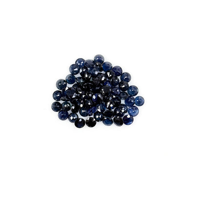Natural Untreated Blue Sapphire Calibrated Rounds | 3mm & 4mm