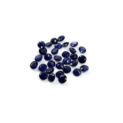 Natural  Bangkok Blue Sapphire Calibrated Rounds | 7mm & 8mm