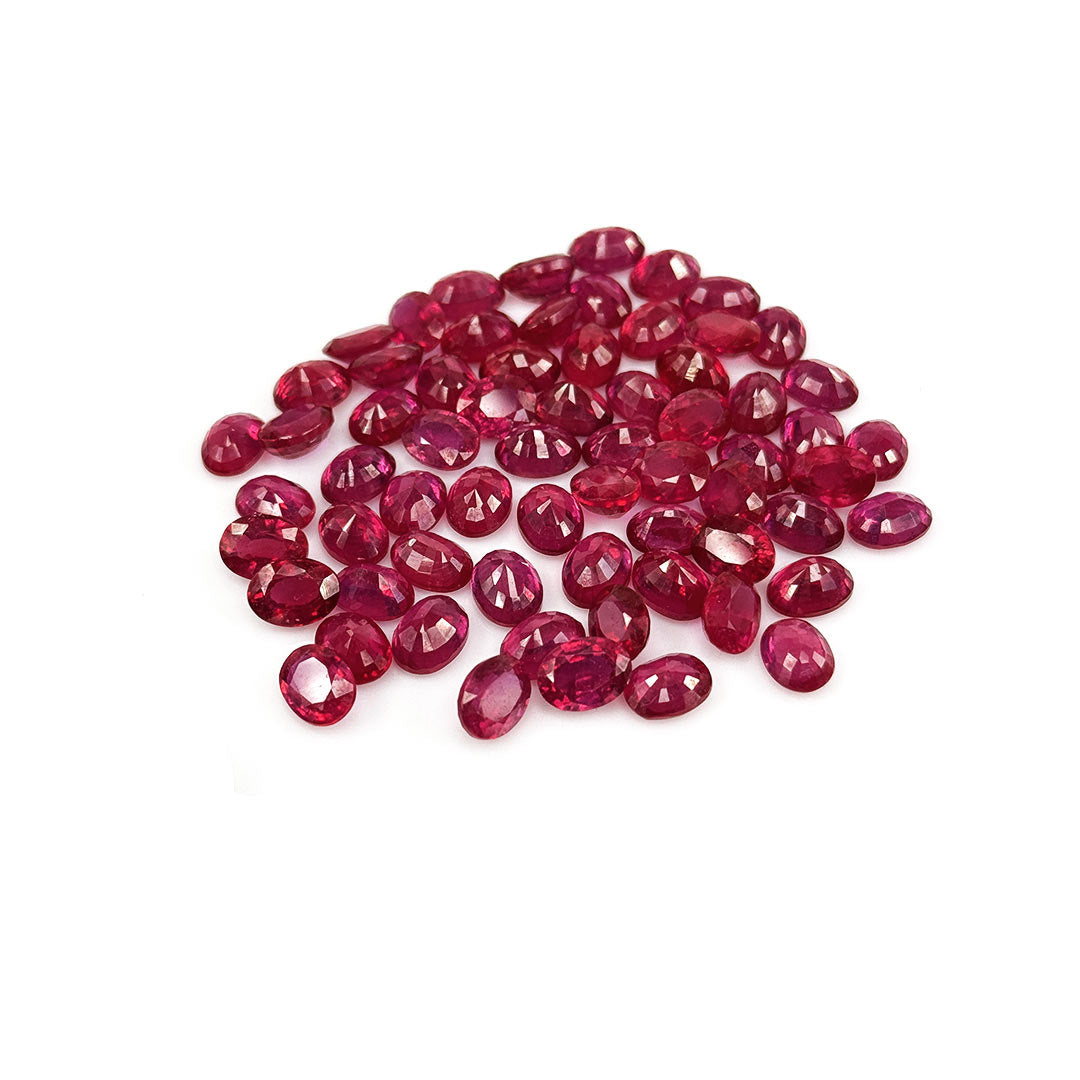 Natural Bangkok Ruby Calibrated Ovals | 5x7mm  & 6x8mm