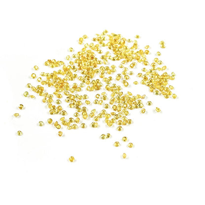 Natural Nigerian Untreated Yellow Sapphire Calibrated Rounds 2mm
