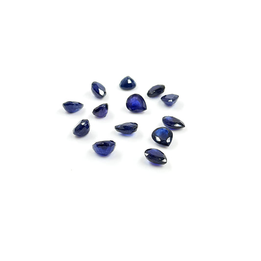 Natural  Bangkok Blue Sapphire Calibrated Pears | 10x12mm & 12x14mm