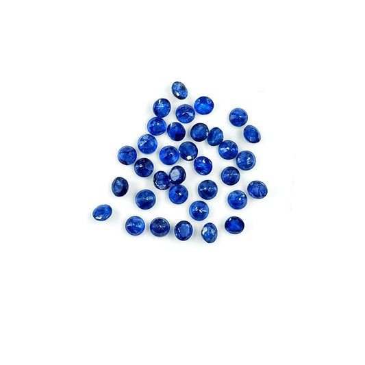 Natural  Bangkok Blue Sapphire Calibrated Rounds | 5mm & 6mm