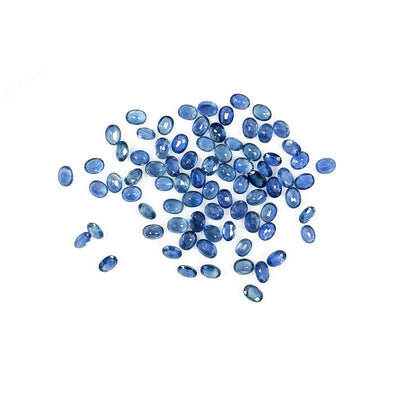 Natural Untreated Blue Sapphire Calibrated Ovals | 3x4mm & 4x5mm