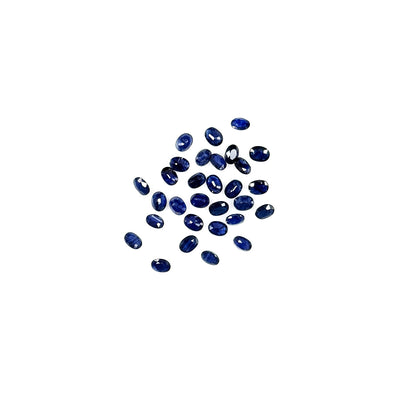 Natural Untreated Blue Sapphire Calibrated Ovals | 3x4mm & 4x5mm