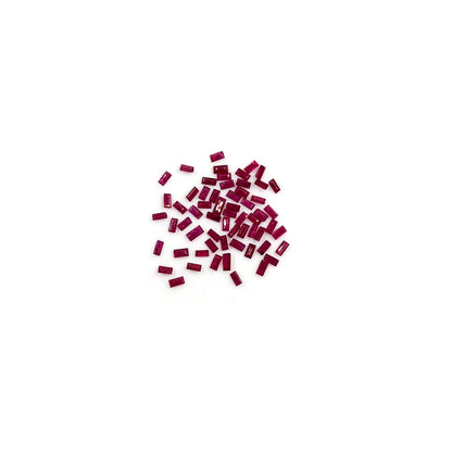 Natural Mozambique Untreated Ruby Calibrated Baguettes 2x4mm