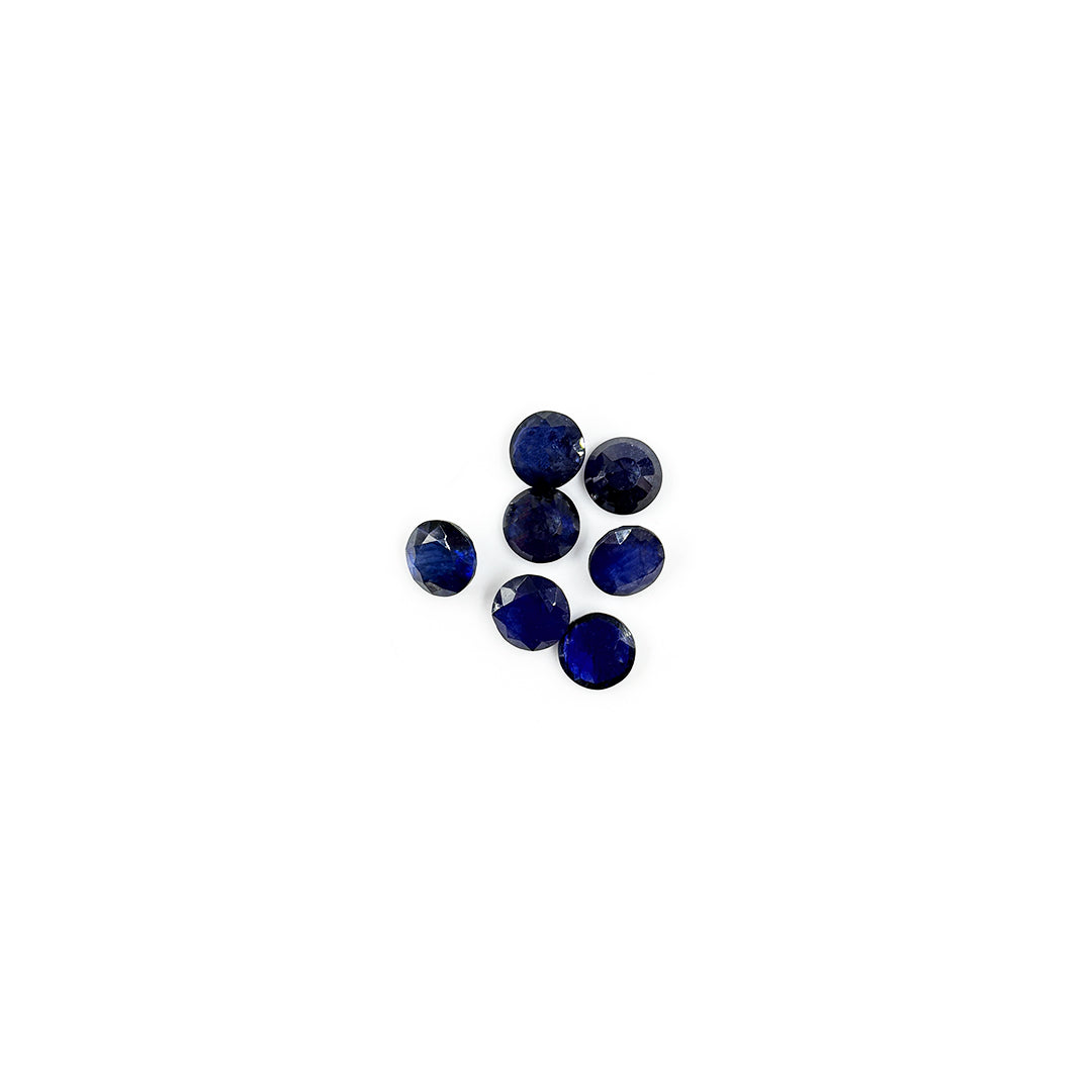 Natural  Bangkok Blue Sapphire Calibrated Rounds | 11mm & 12mm