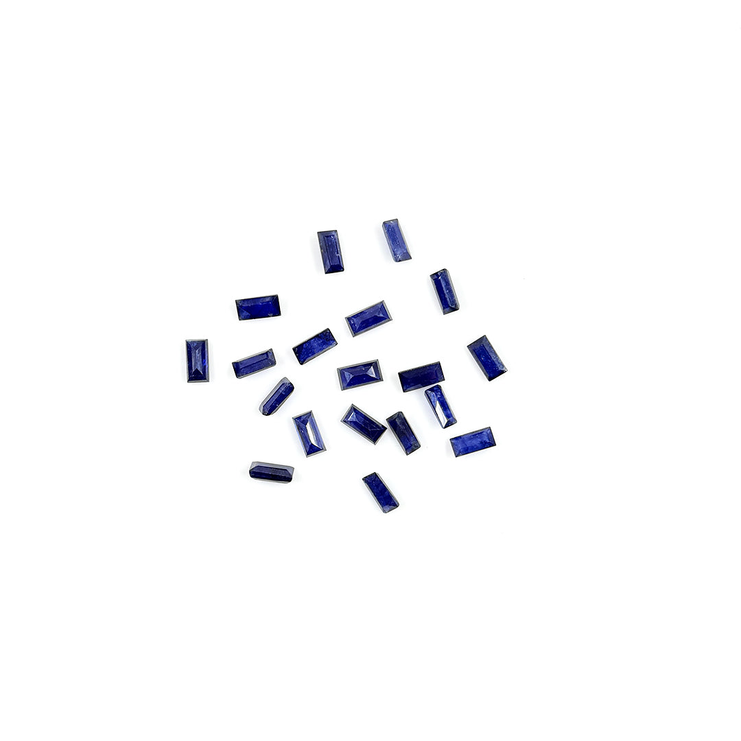 Natural  Bangkok Blue Sapphire Calibrated Baguettes | 4x8mm & 5x10mm
