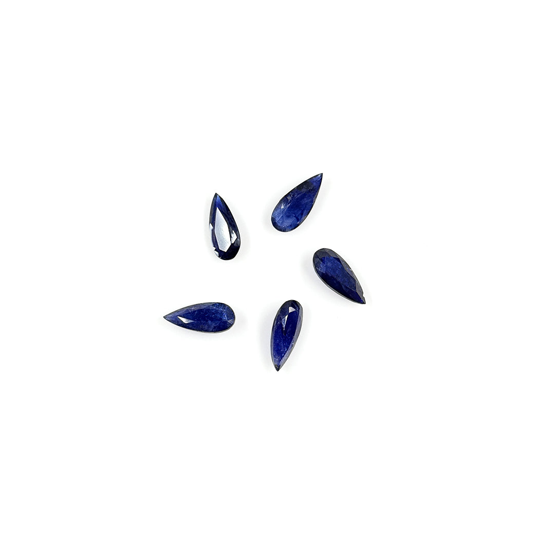Natural  Bangkok Blue Sapphire Calibrated Pears | 6x14mm