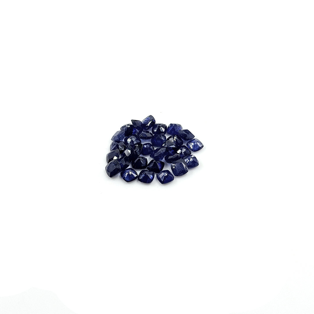 Natural  Bangkok Blue Sapphire Calibrated Cushion| 5mm & 6mm
