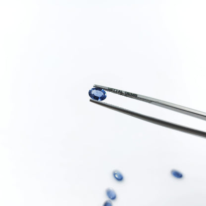 Natural Untreated Blue Sapphire Calibrated Ovals | 3x5mm & 4x6mm
