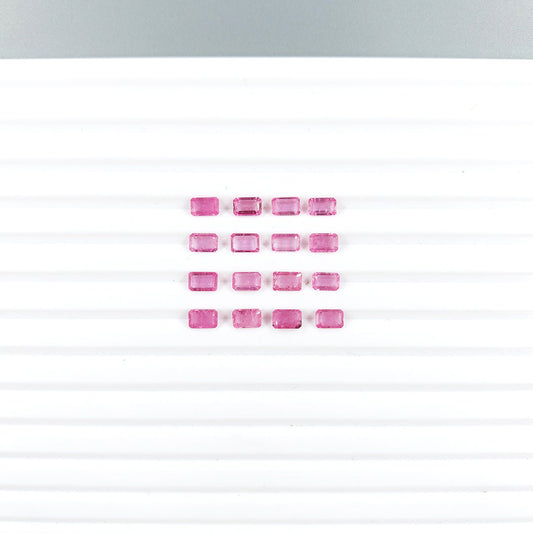 Natural Mozambique Pink Sapphire Calibrated Octagon | 6x4mm