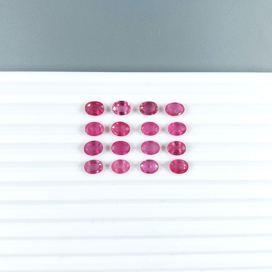 Natural Mozambique Ruby Calibrated Ovals | 6x4mm & 5x7mm
