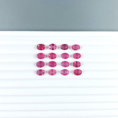 Natural Mozambique Ruby Calibrated Ovals | 6x4mm & 5x7mm
