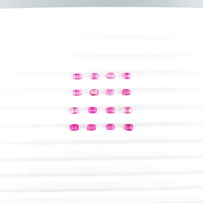 Natural Mozambique Pink Sapphire Calibrated Octagons | 3x4mm & 4x5mm