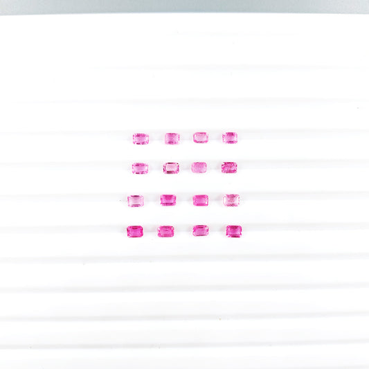 Natural Mozambique Pink Sapphire Calibrated Octagons | 3x4mm & 4x5mm