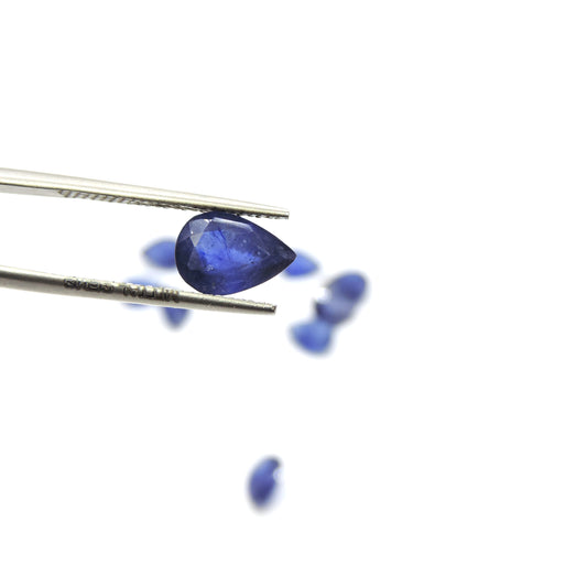 Natural  Bangkok Blue Sapphire Calibrated Pears | 7x10mm & 9x11mm
