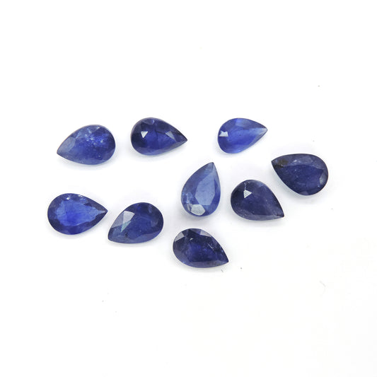 Natural  Bangkok Blue Sapphire Calibrated Pears | 7x10mm & 9x11mm