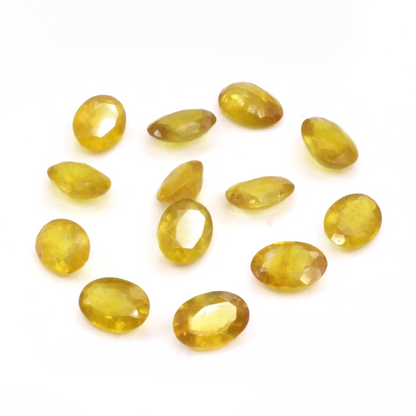 Natural Bangkok Yellow Sapphire Calibrated Ovals | 3x5mm & 6x4mm