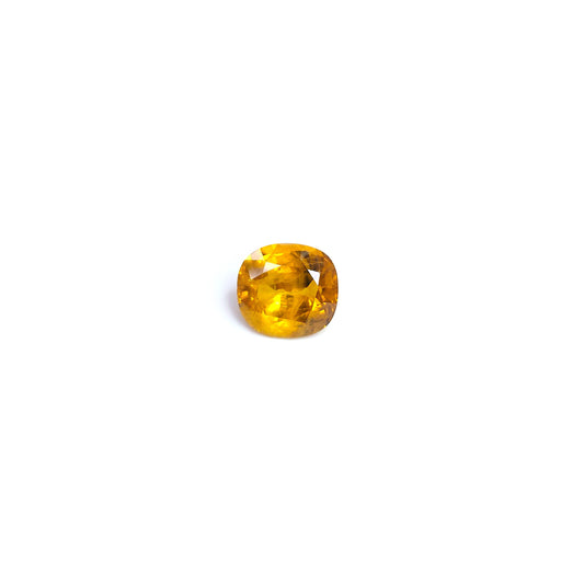 100% Natural Heated Yellow Sapphire Cushion | 12.20cts