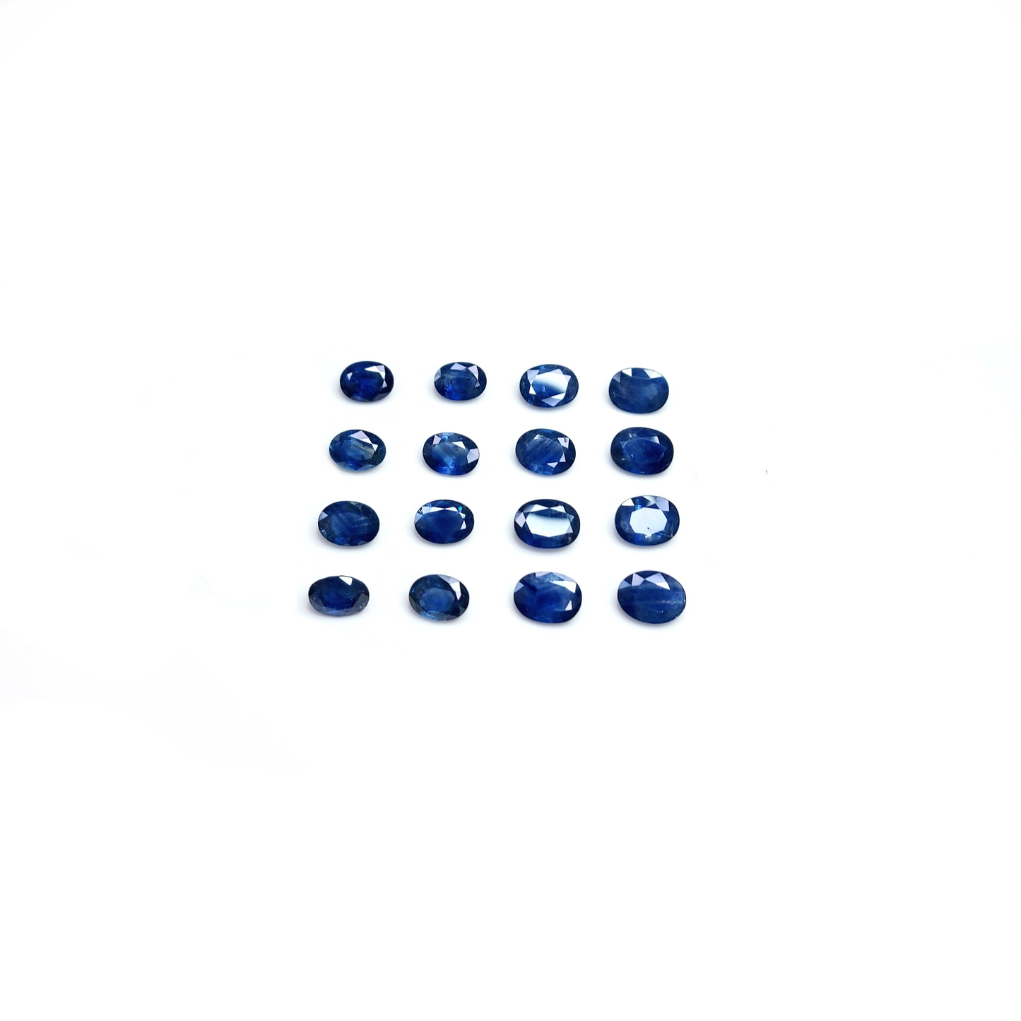 Natural Untreated Blue Sapphire Heated Calibrated Ovals | 6x8mm