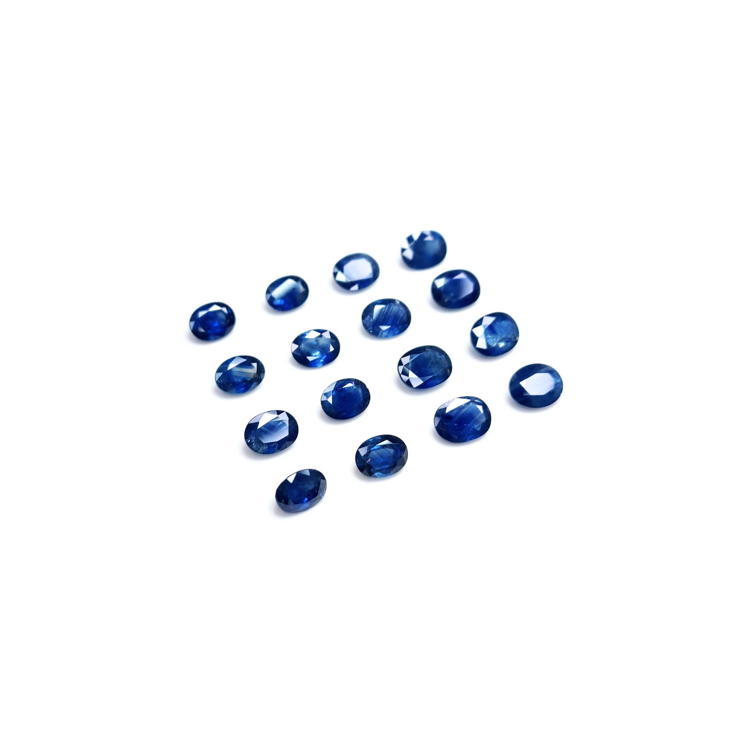 Natural Untreated Blue Sapphire Heated Calibrated Ovals | 6x8mm