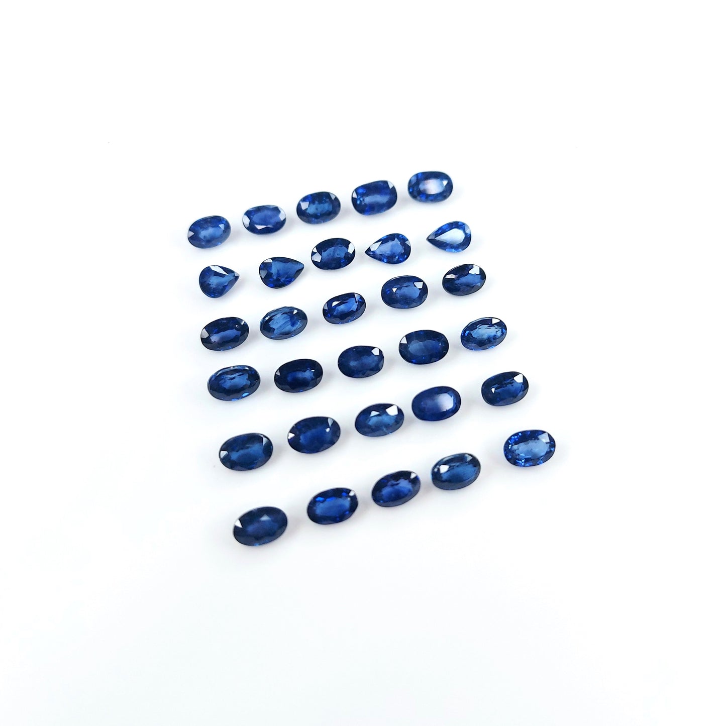 Natural Untreated Beryllium Blue Sapphire Calibrated Ovals | 3x5mm & 4x6mm