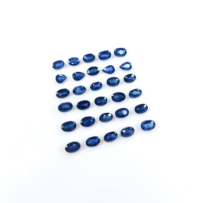 Natural Untreated Beryllium Blue Sapphire Calibrated Ovals | 3x5mm & 4x6mm
