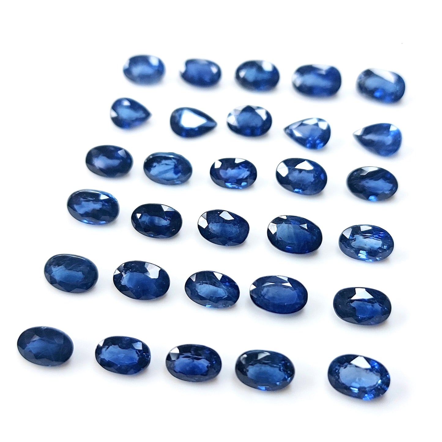 Natural Untreated Beryllium Blue Sapphire Calibrated Ovals | 3x5mm & 4x6mm