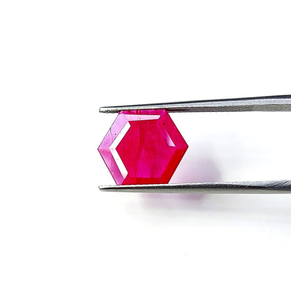 Natural Burma Untreated Ruby Hexagon | 4.22cts