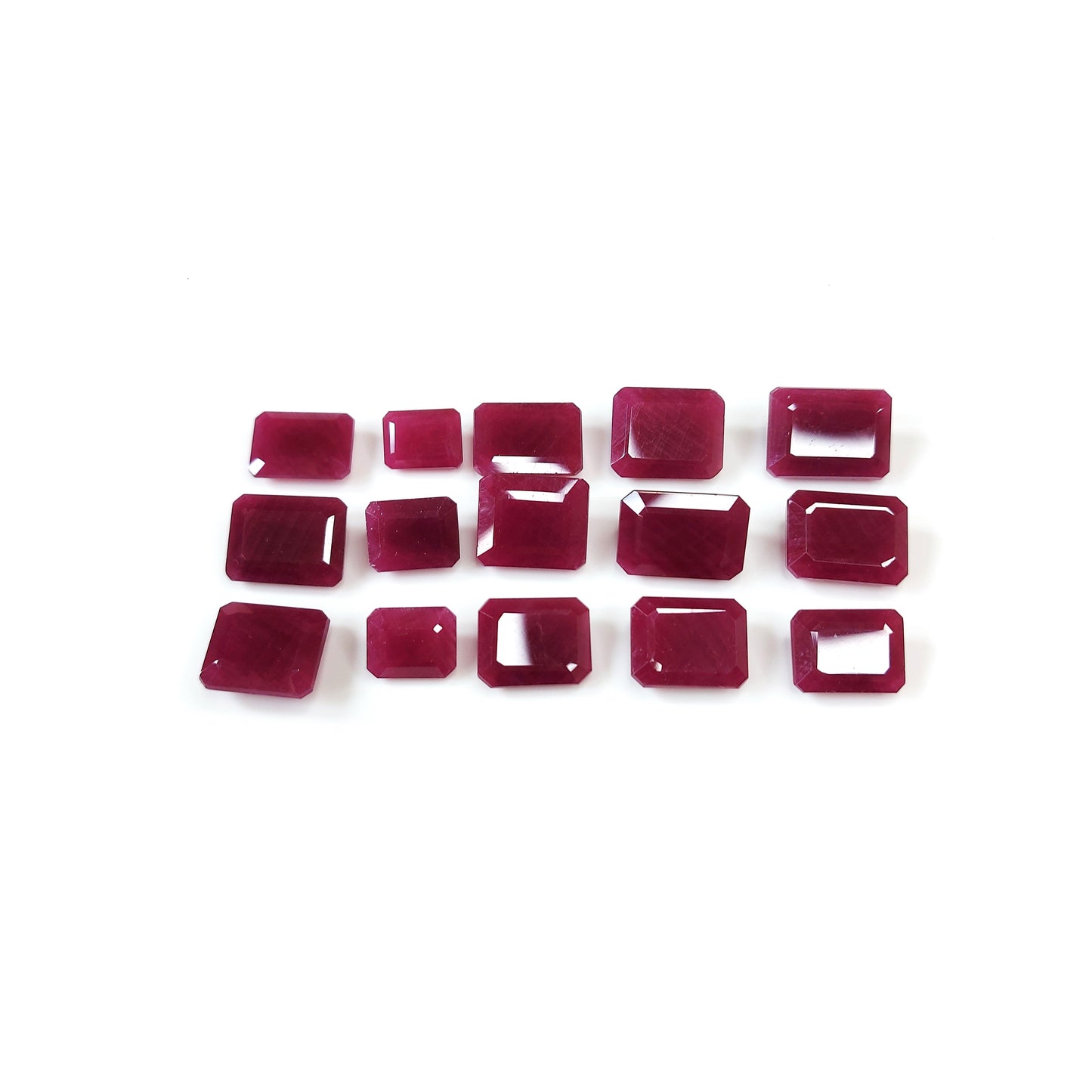 Natural African Untreated Ruby Octagons | 3cts - 7cts