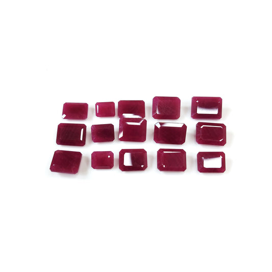Natural African Untreated Ruby Octagons | 3cts - 7cts
