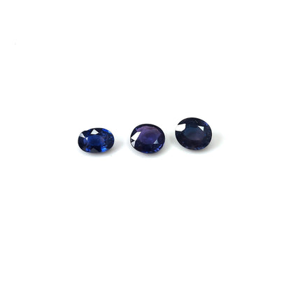 Natural Madagascar Unheated Blue sapphire Ovals 3.65cts