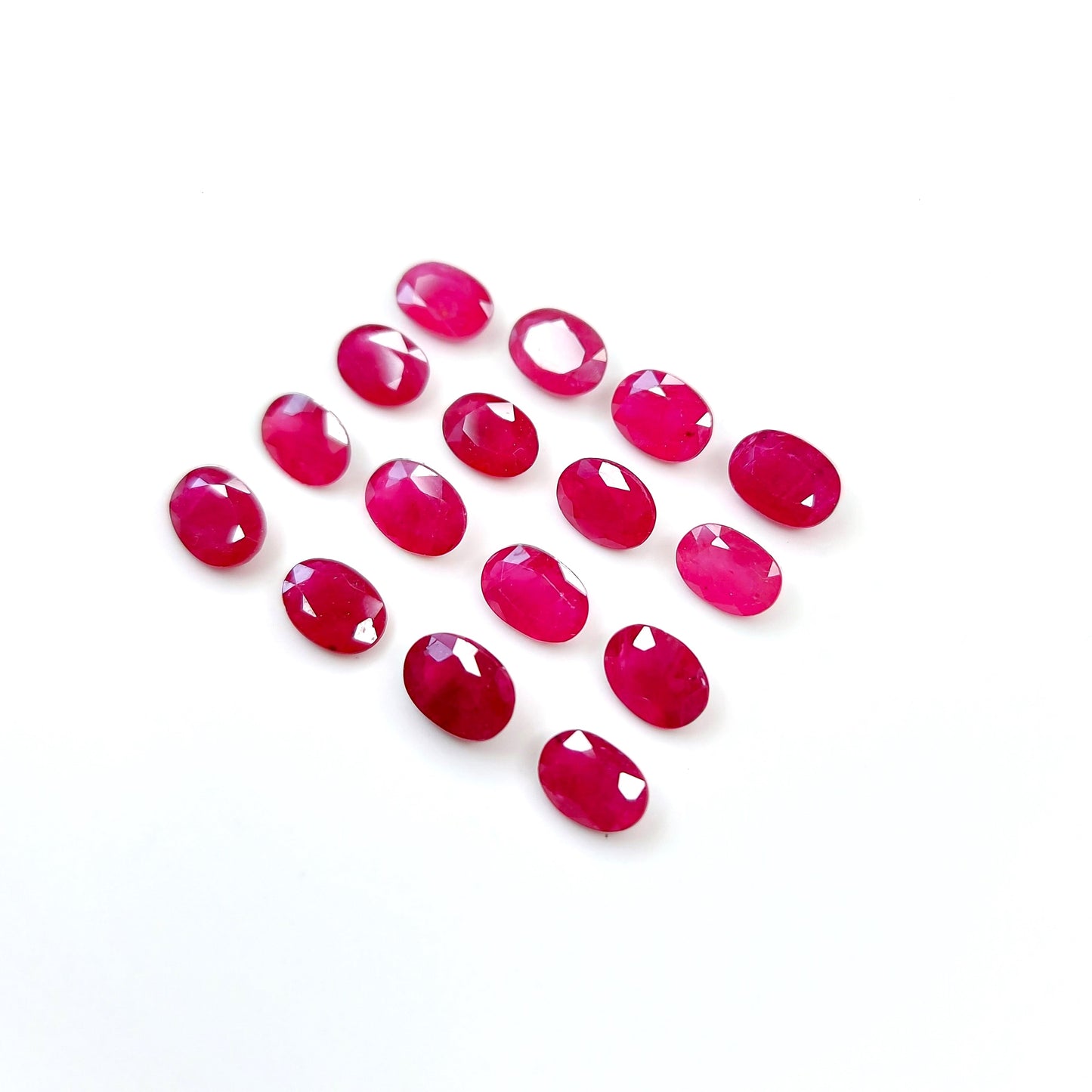 Natural Mozambique Untreated Calibrated Ruby Oval | 4x6mm & 5x7mm & 6x8mm