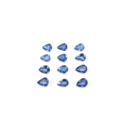 Natural Ceylon Untreated Blue Sapphire Calibrated Pears | 3x5mm & 6x4mm
