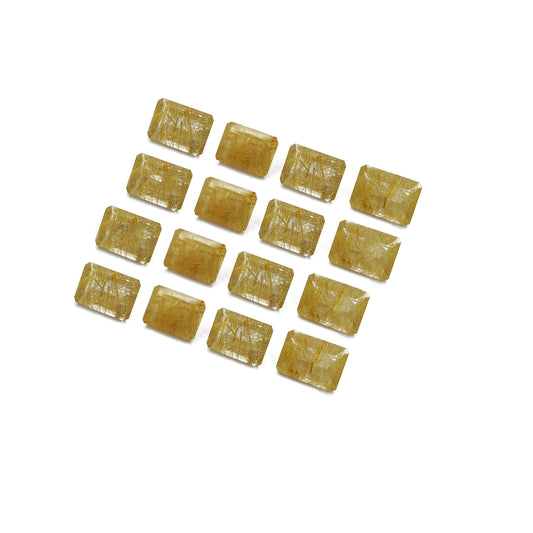 Natural Golden Rutile Calibrated Octagon