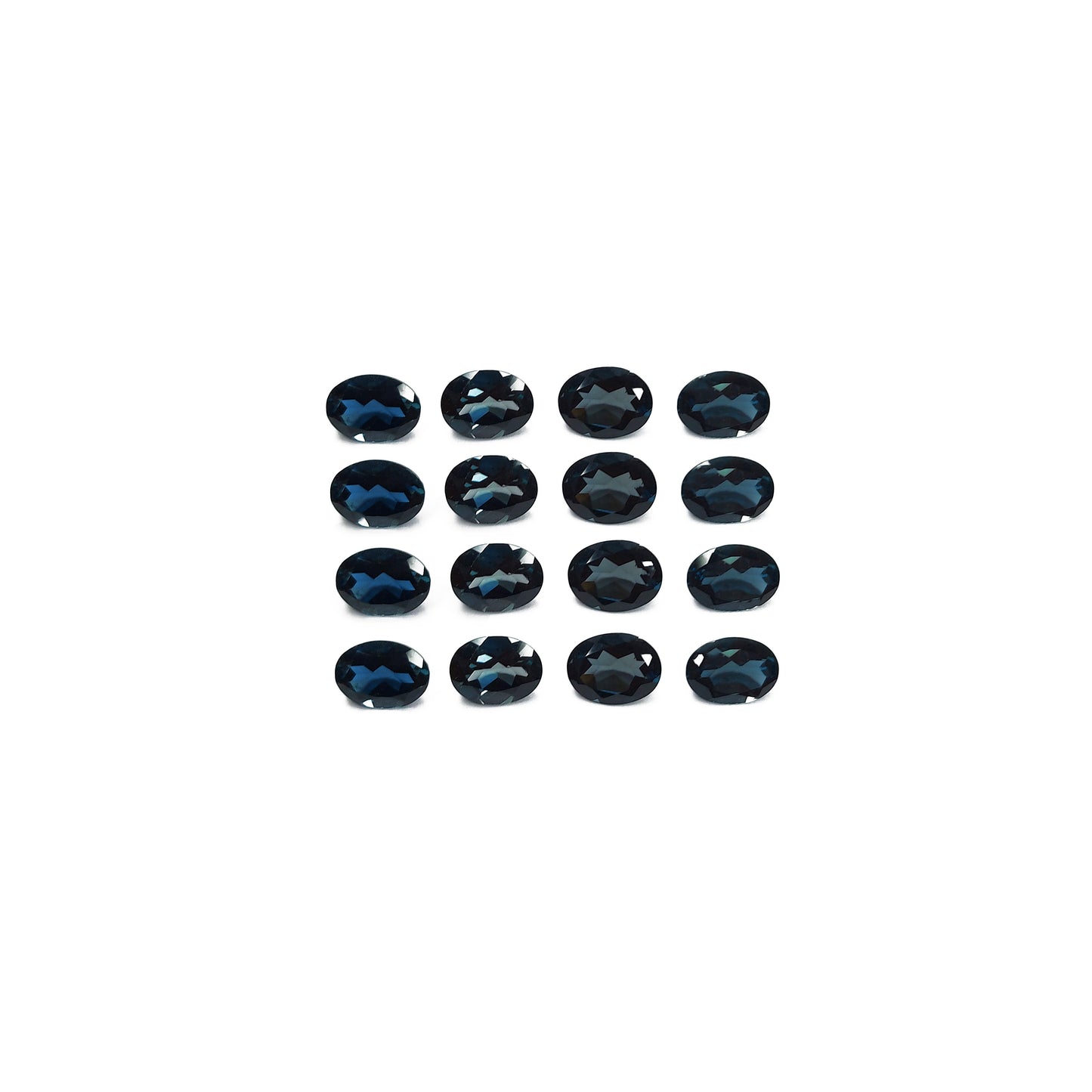 Natural London Blue Topaz Calibrated Oval | 6x7mm - 7x9mm