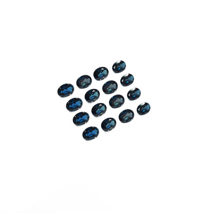Natural London Blue Topaz Calibrated Oval | 6x7mm - 7x9mm