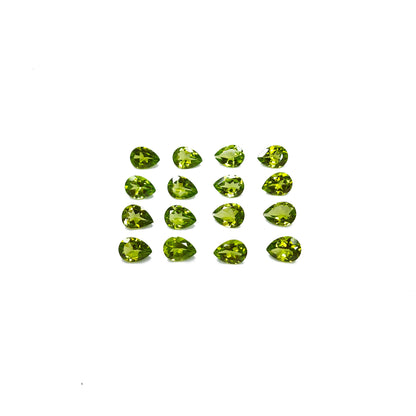 Natural Peridot Calibrated Pears | 7x5mm & 8x6mm & 9x7mm