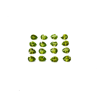 Natural Peridot Calibrated Pears | 7x5mm & 8x6mm & 9x7mm