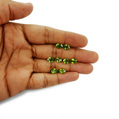 Natural Peridot Calibrated Pears | 7x5mm & 8x6mm & 9x7mm