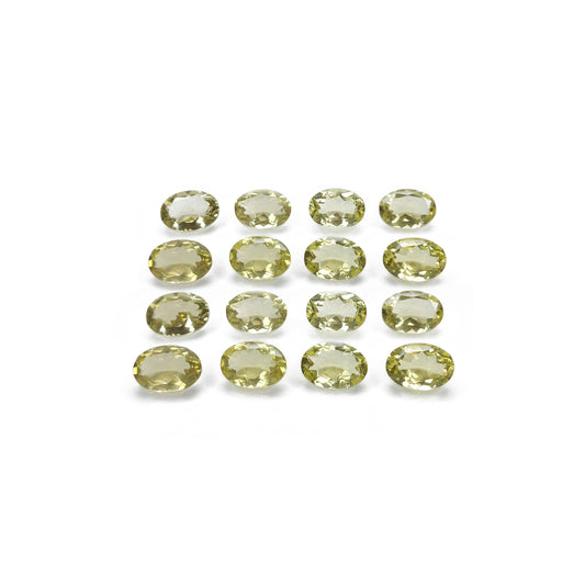 Natural Lemon Quartz Calibrated Ovals